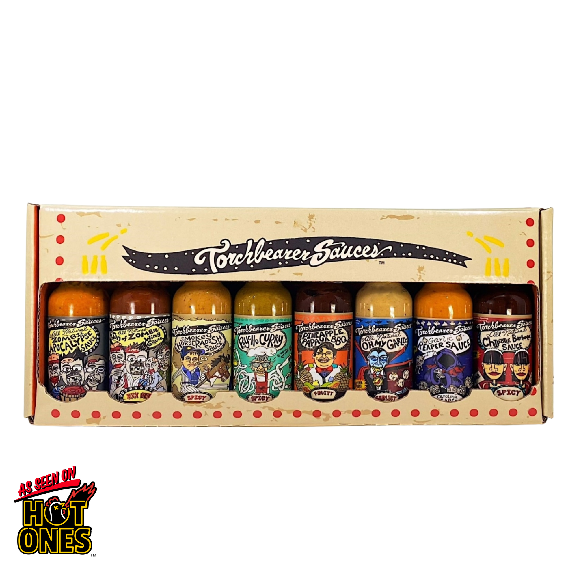 torchbearer-best-sellers-coffret-8-mini-sauces-piquantes-1-75-oz image 1