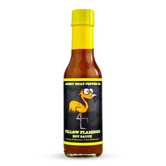 angry-goat-yellow-flamingo-sauce-mangue-banane-148-ml image 1