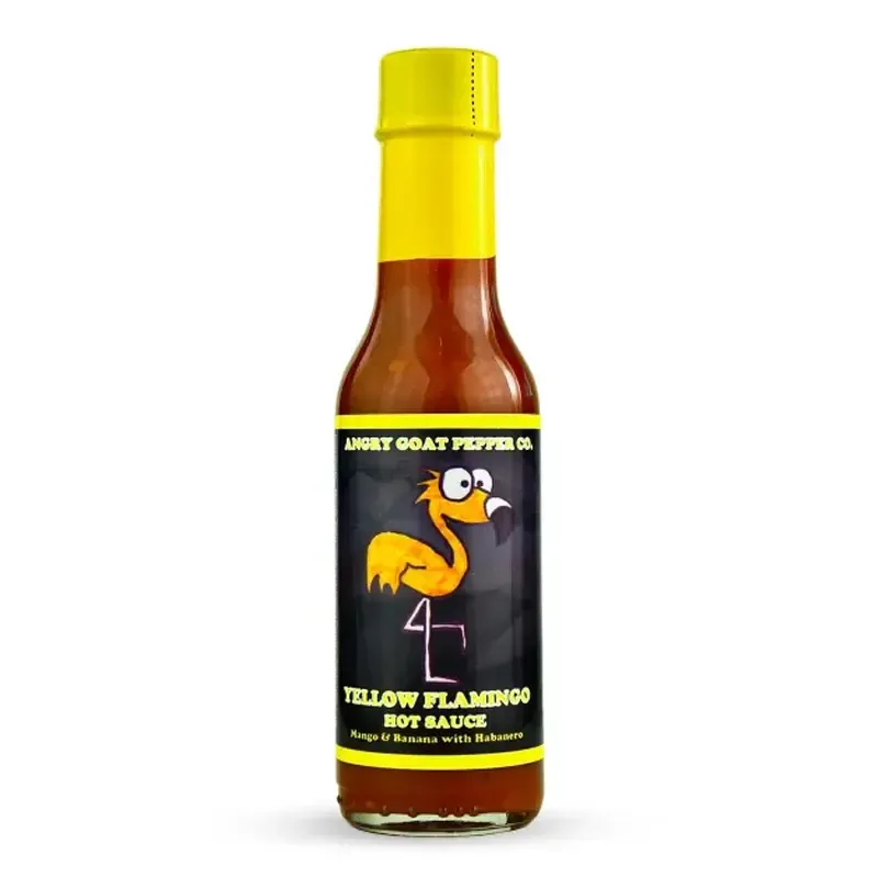 angry-goat-yellow-flamingo-sauce-mangue-banane-148-ml image 1