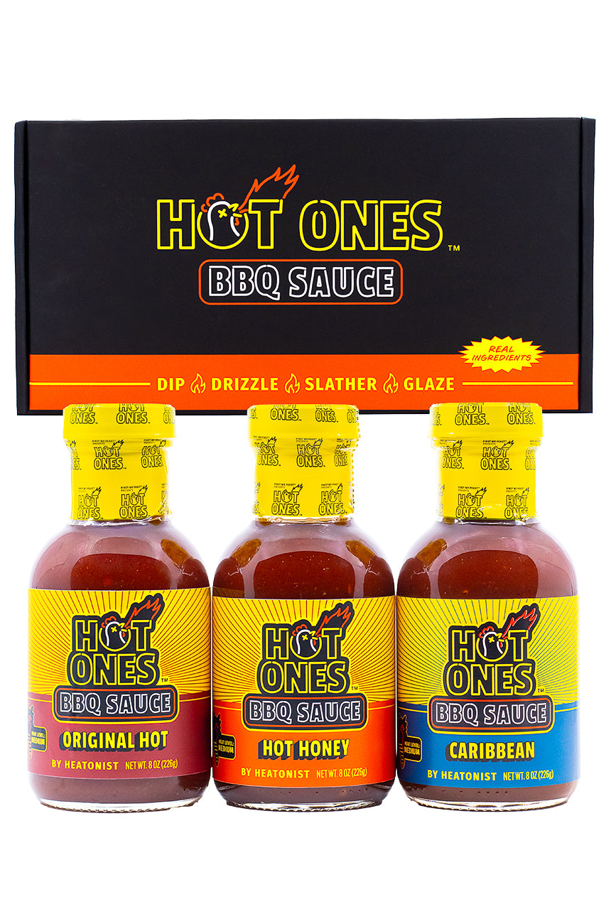 heatonist-hot-ones-bbq-trio-pack-3-sauces-barbecue image 1