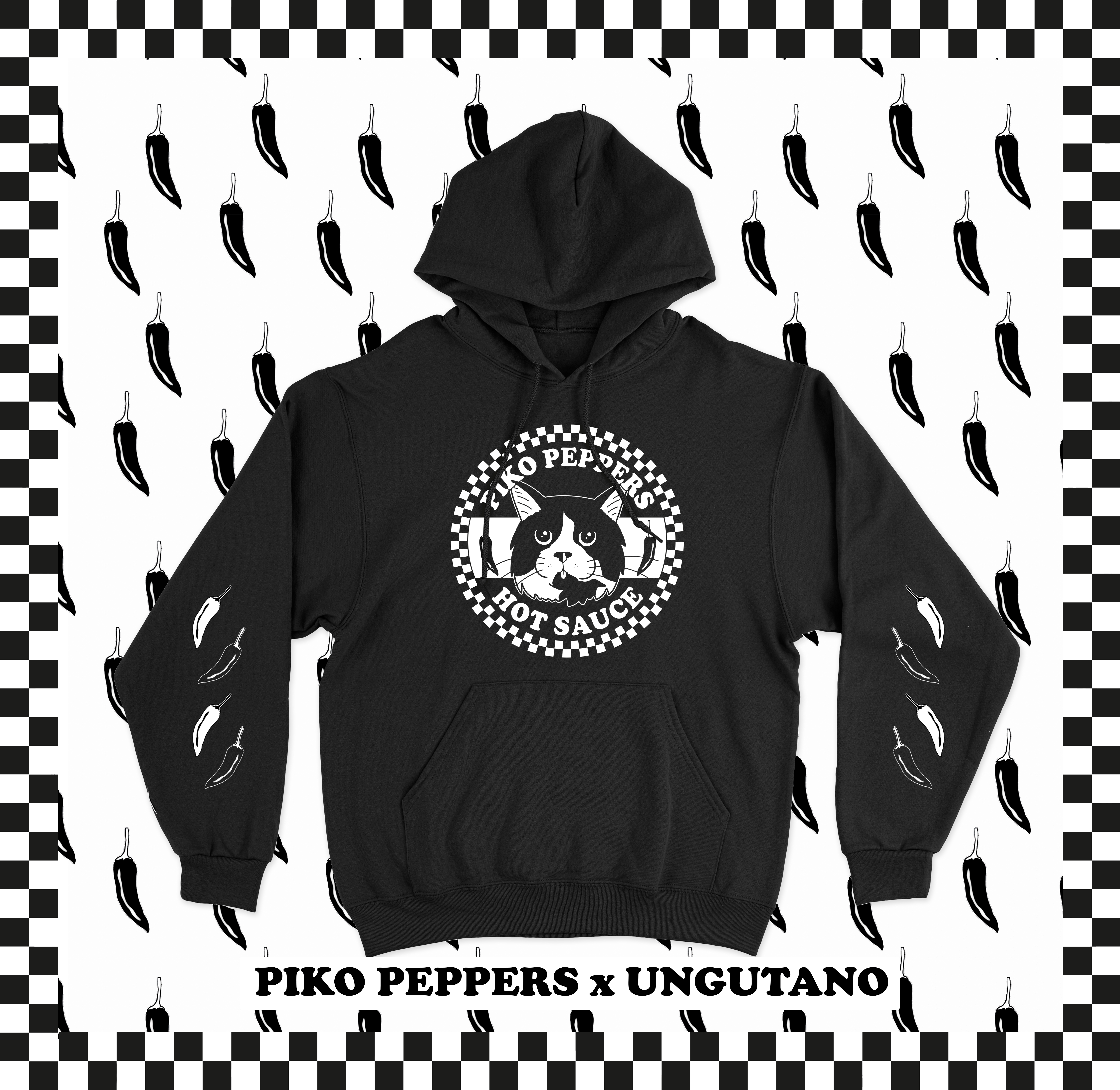 piko-peppers-sweat-capuche-noir-champion-m-l-xl image 1