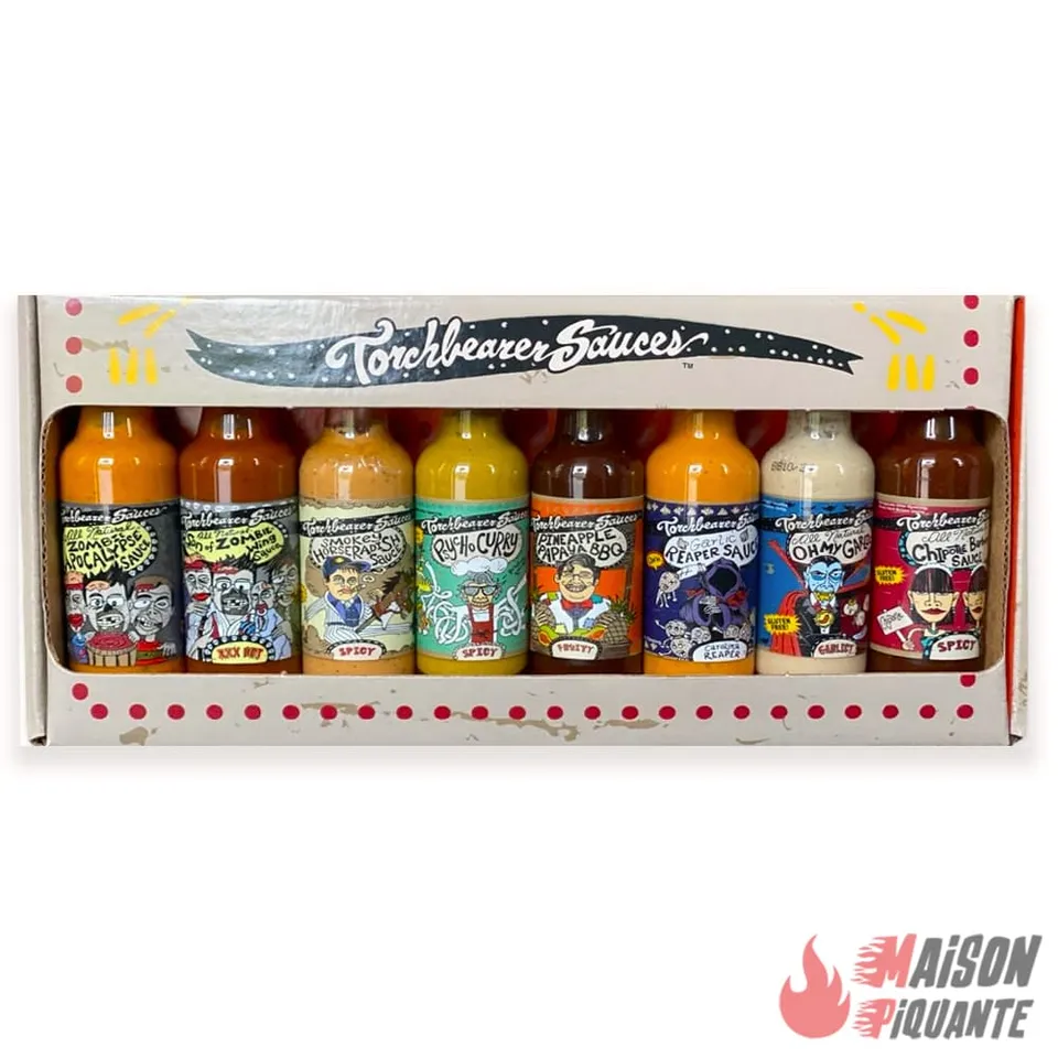 torchbearer-coffret-8-sauces-piquantes-d-gustation-8x50ml image 1