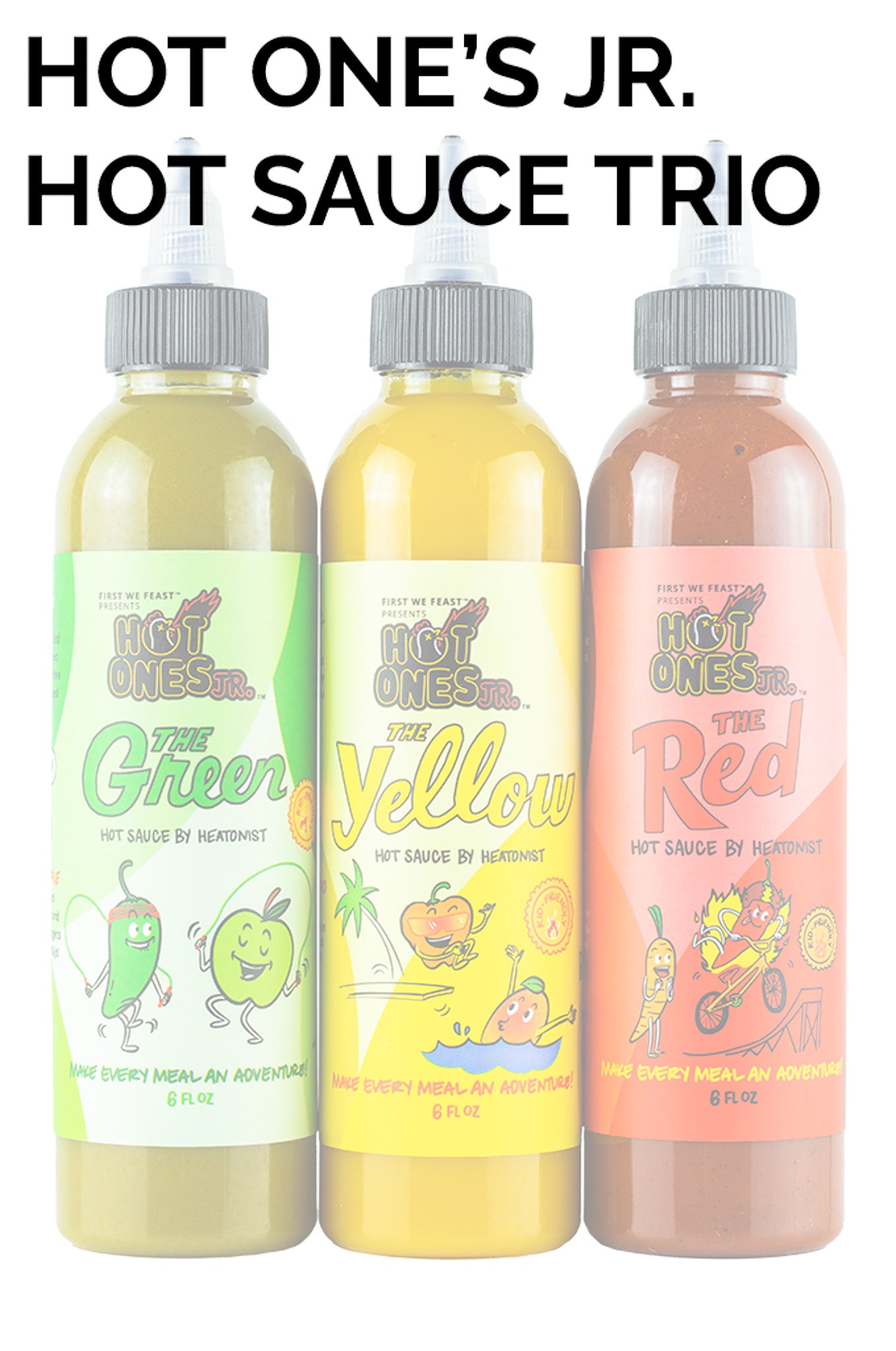 hot-ones-jr-trio-pack-3-sauces-douces-enfants-sans-sucre image 2