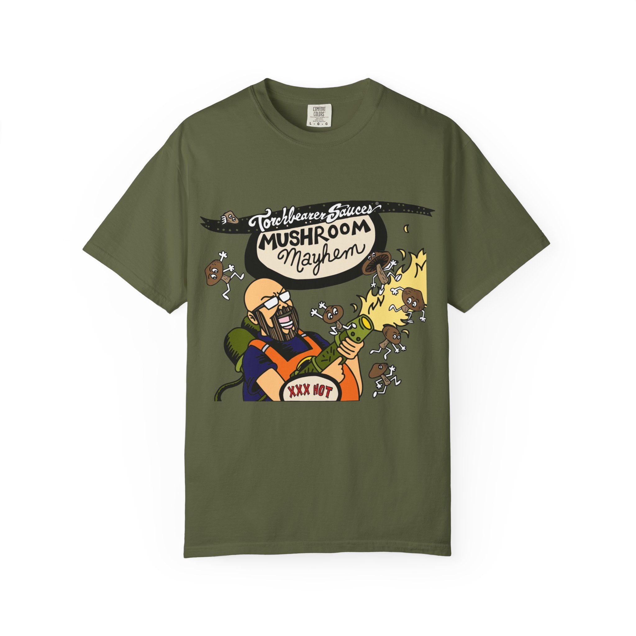 torchbearer-mushroom-mayhem-t-shirt-rouge-coton image 5