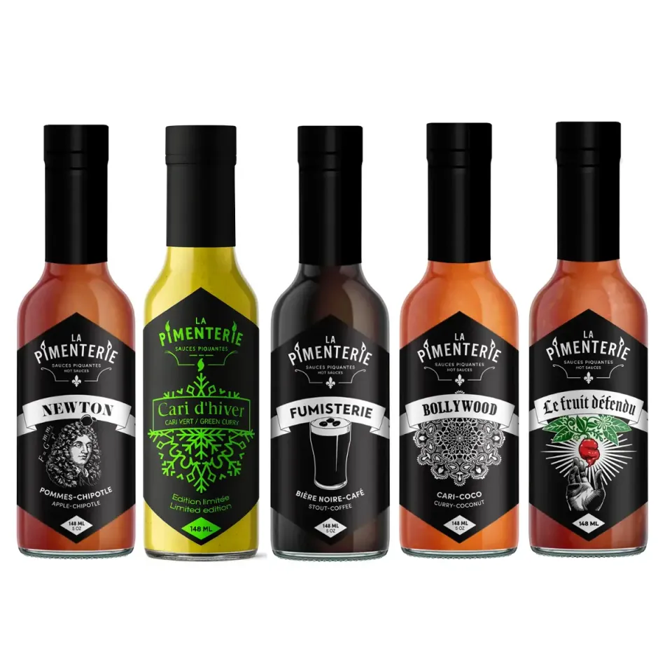 la-pimenterie-pack-hot-ones-5-sauces-piquantes-5x148ml image 1