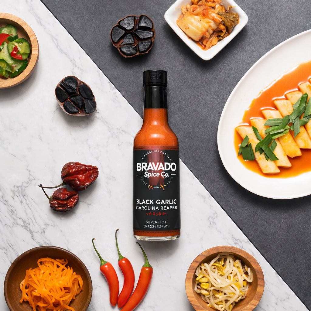 bravado-black-garlic-carolina-reaper-sauce-piquante-ail-noir-148-ml image 3