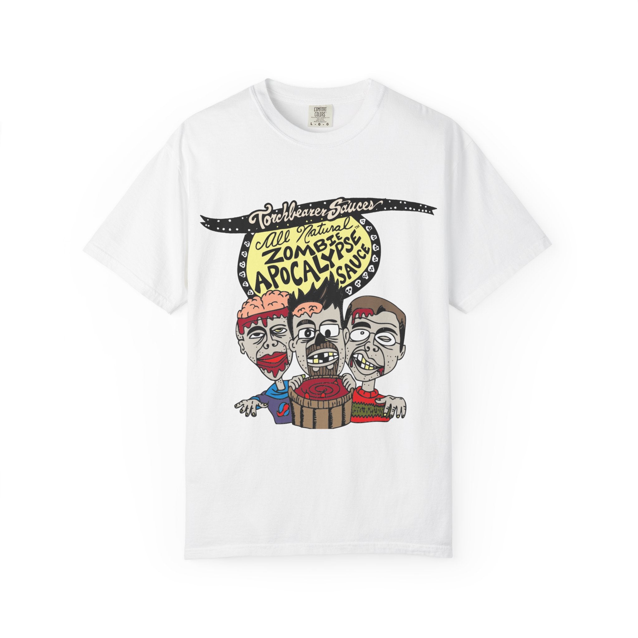 torchbearer-zombie-apocalypse-t-shirt-coton-rouge-unisexe image 2