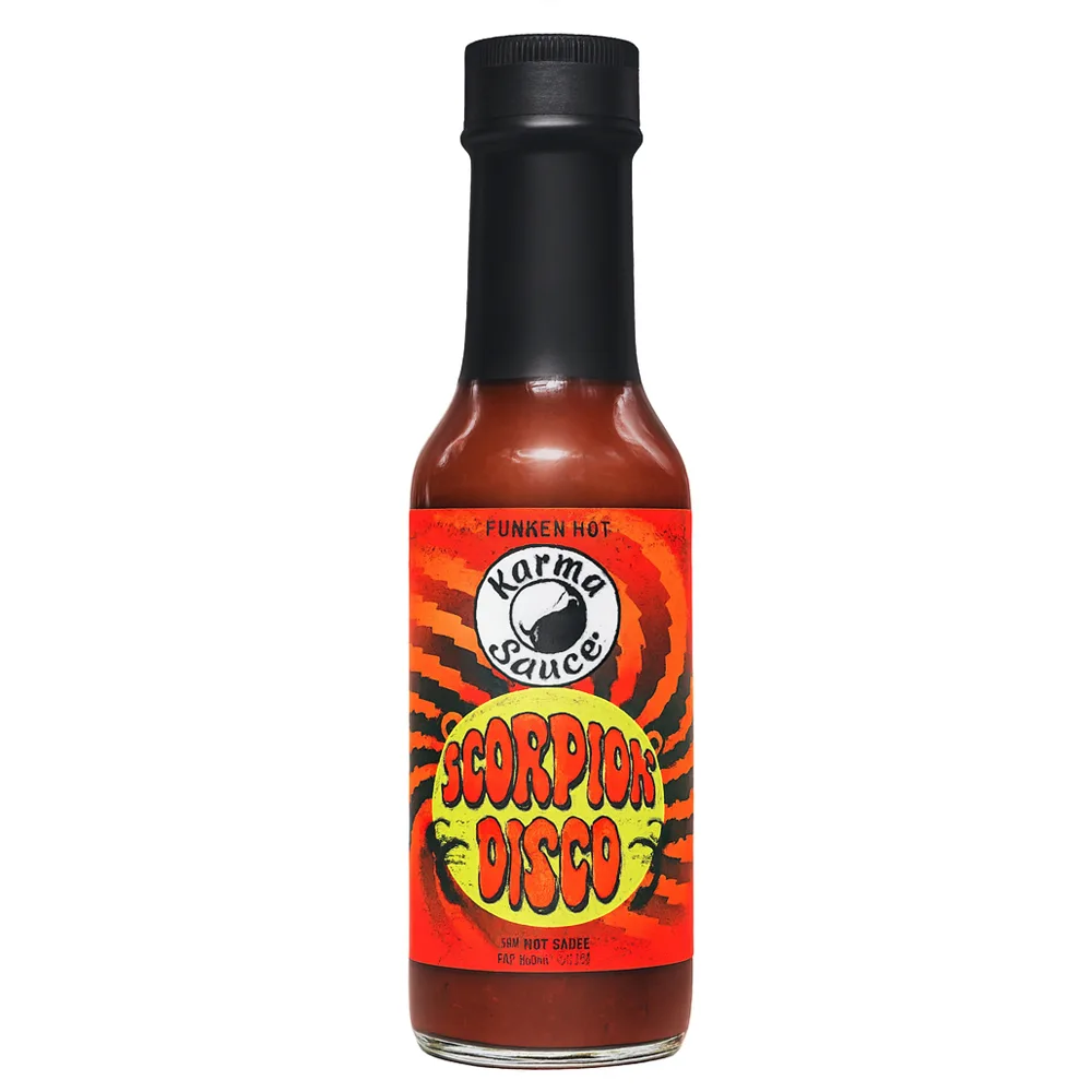 scorpion-disco-karma-sauce-piquante-4-piments-extr-mes-148ml image 1