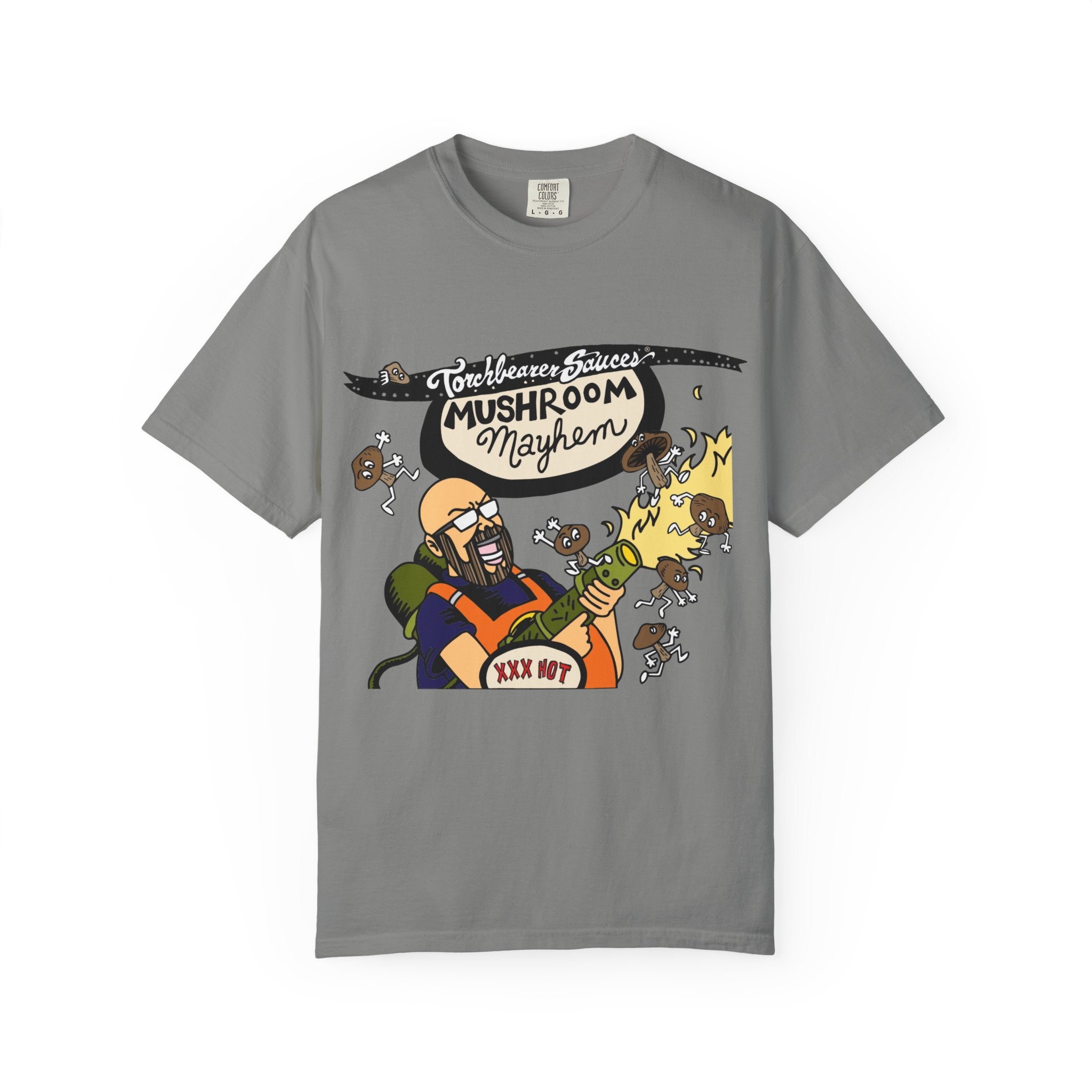 torchbearer-mushroom-mayhem-t-shirt-rouge-coton image 6