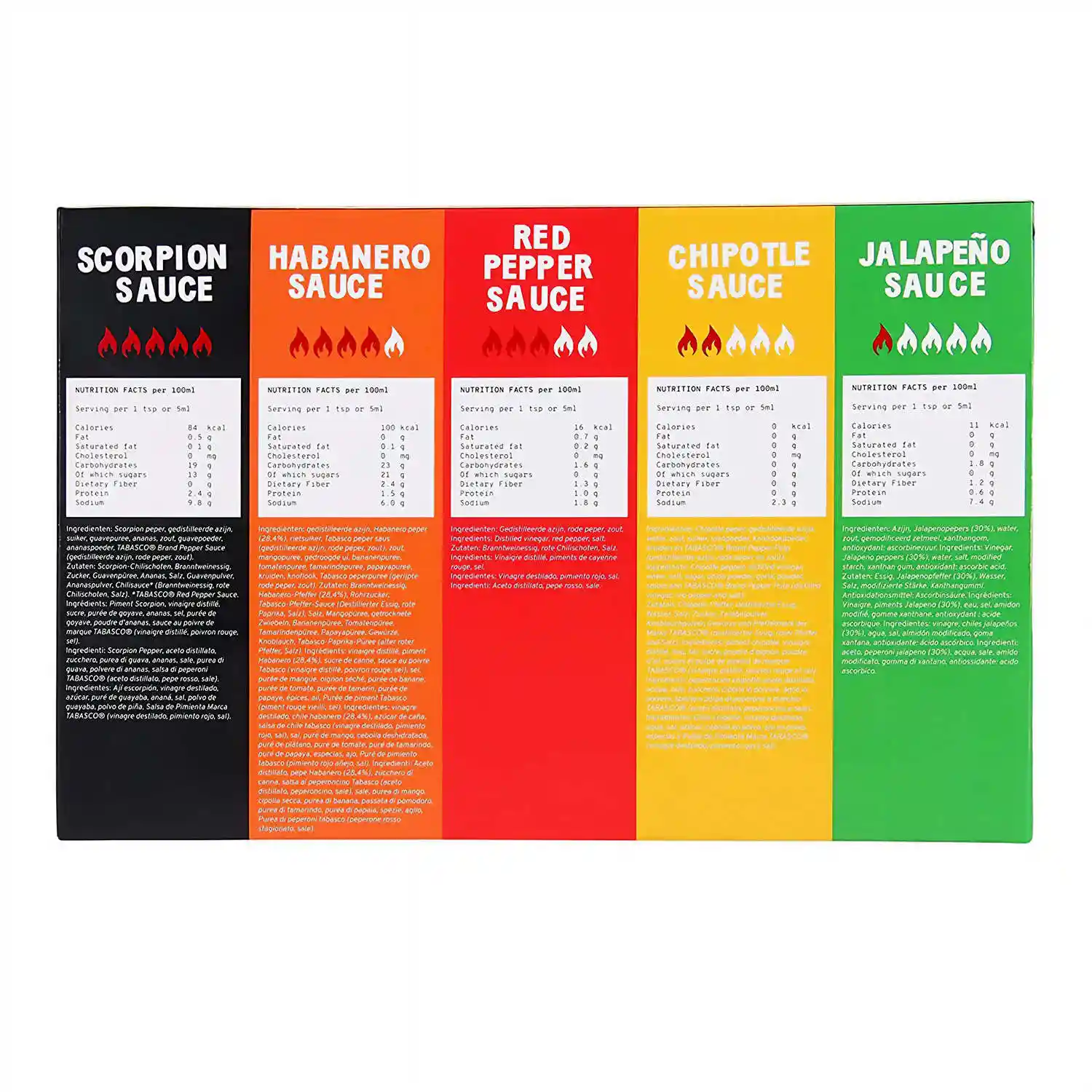 tabasco-coffret-5-sauces-piquantes-5x60-ml-hot-ones image 4