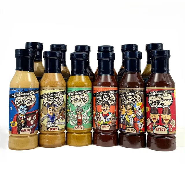 torchbearer-mixte-sauces-barbecue-et-ail-lot-de-12 image 1