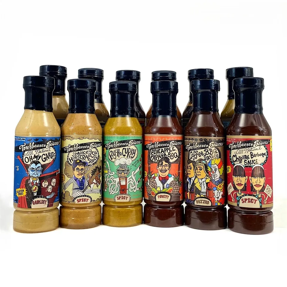 torchbearer-mixte-sauces-barbecue-et-ail-lot-de-12 image 1