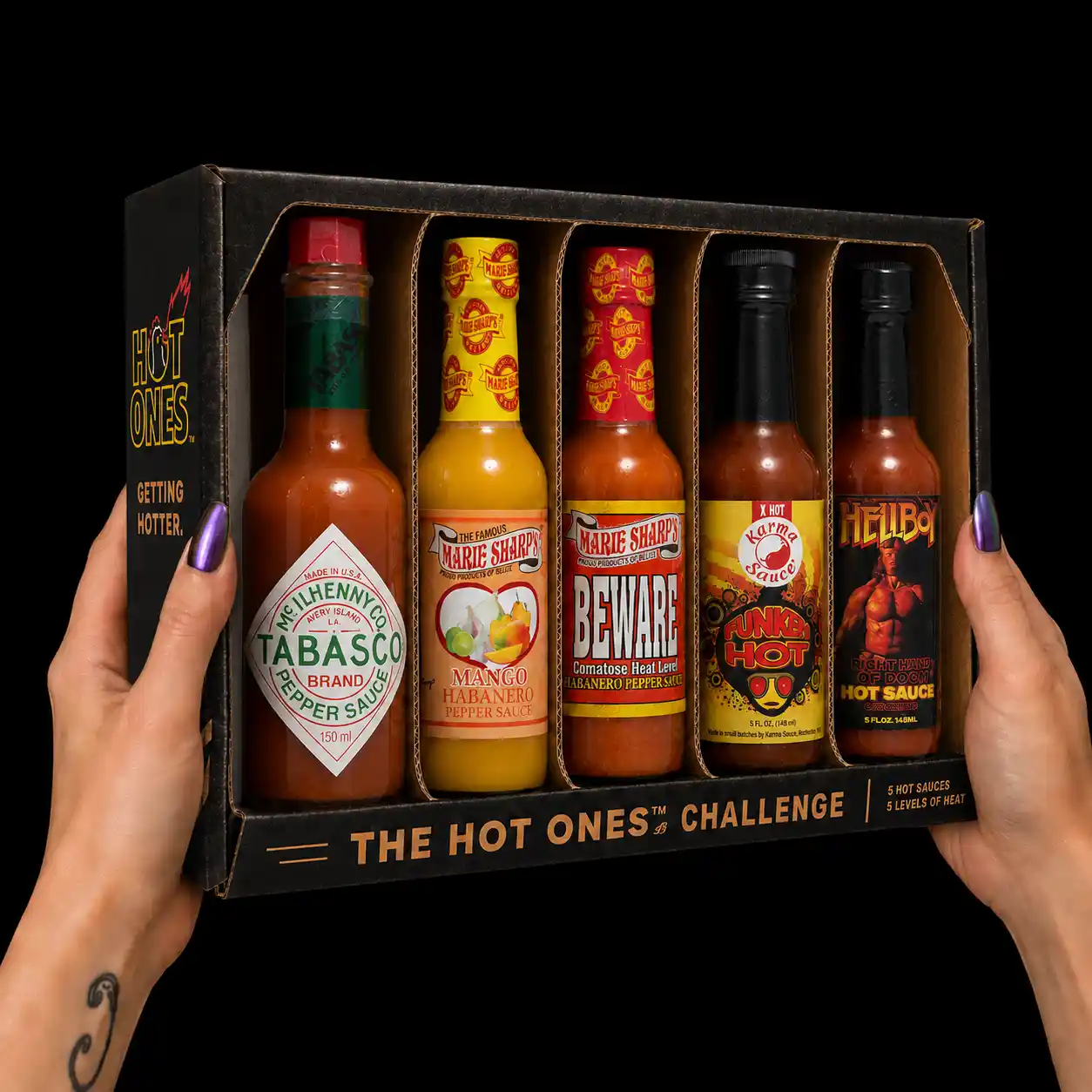 hot-ones-master-coffret-5-sauces-piquantes-d-fi image 2