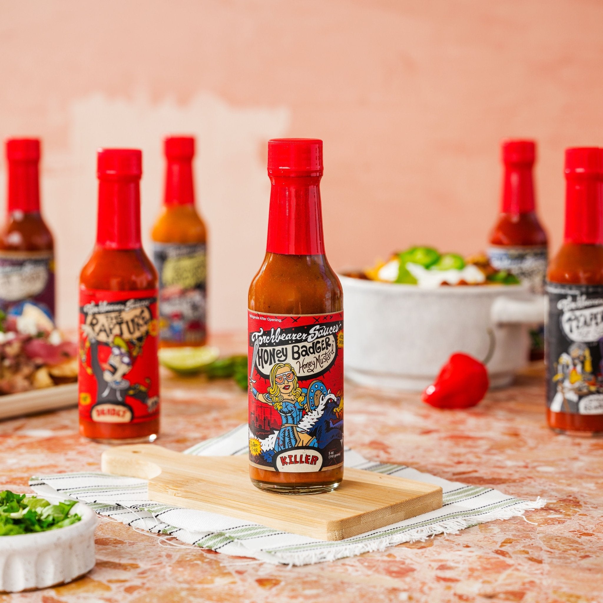 torchbearer-honey-badger-sauce-miel-moutarde-piquante-5-oz image 2