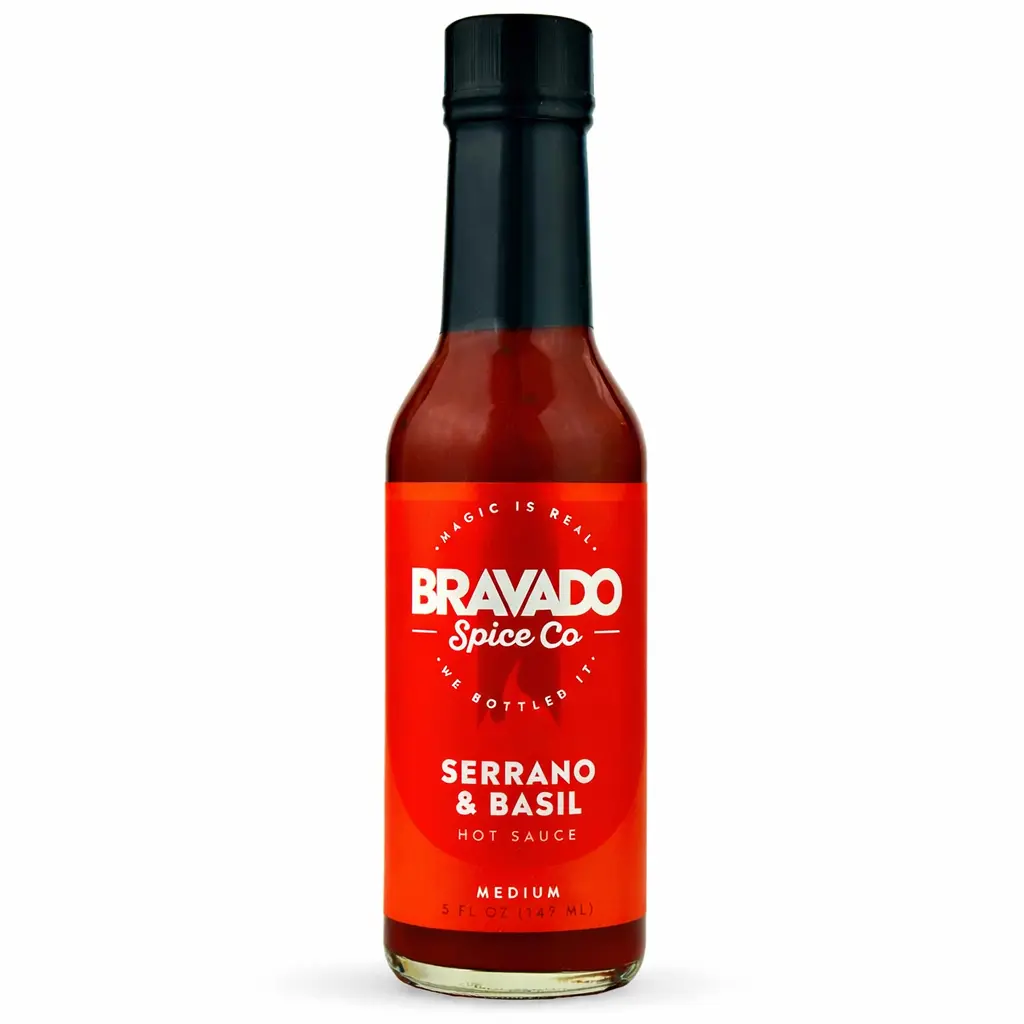 bravado-serrano-basilic-sauce-piquante-pizza-148-ml image 1