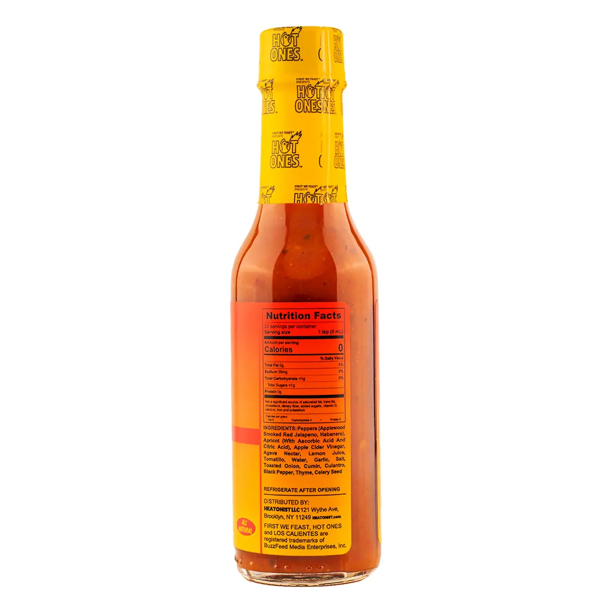 hot-ones-los-calientes-rojo-sauce-abricot-jalape-o-148-ml image 5