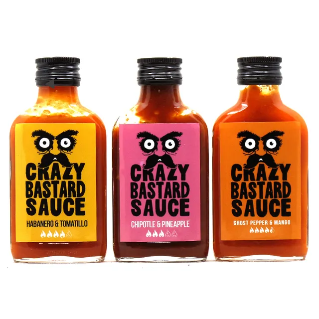 crazy-bastard-coffret-3-sauces-piquantes-grill-es-3x100ml image 1