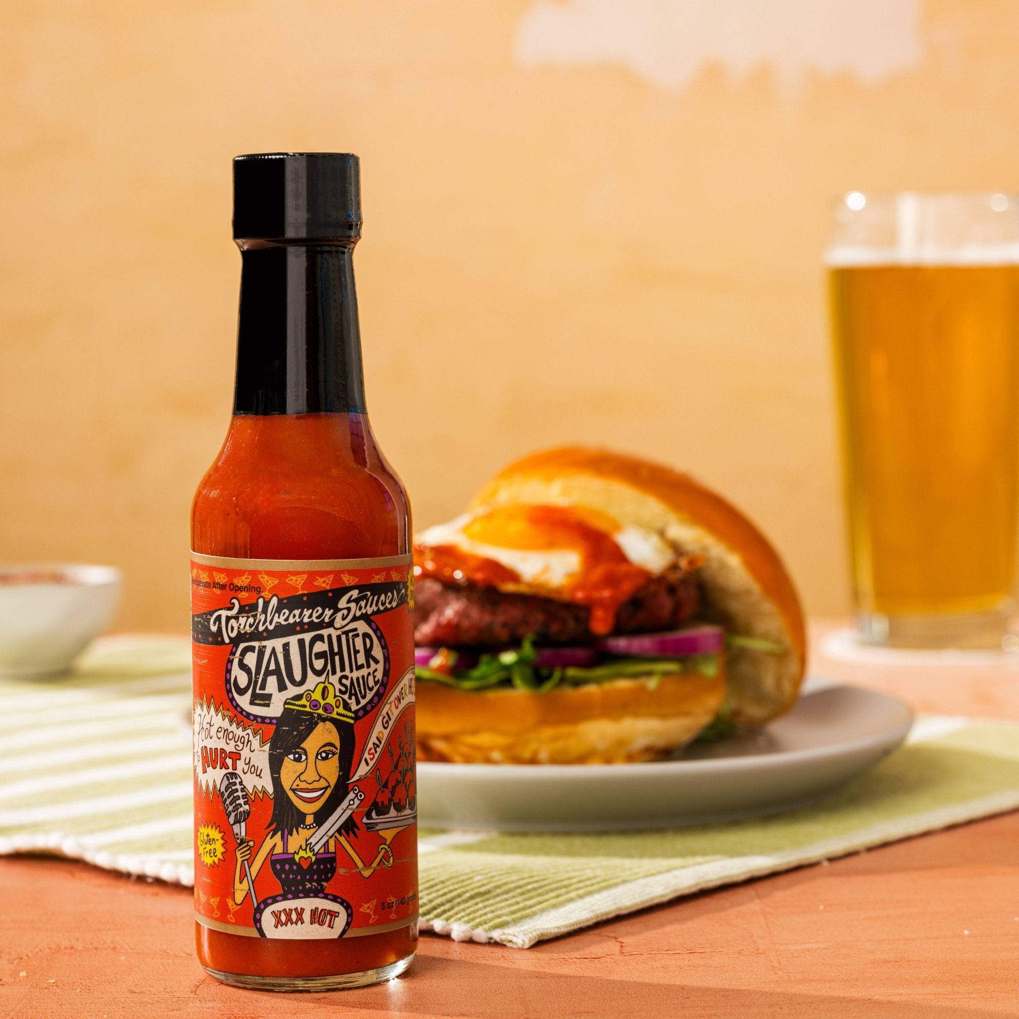 torchbearer-slaughter-sauce-piquante-habanero-fruit-5oz image 2