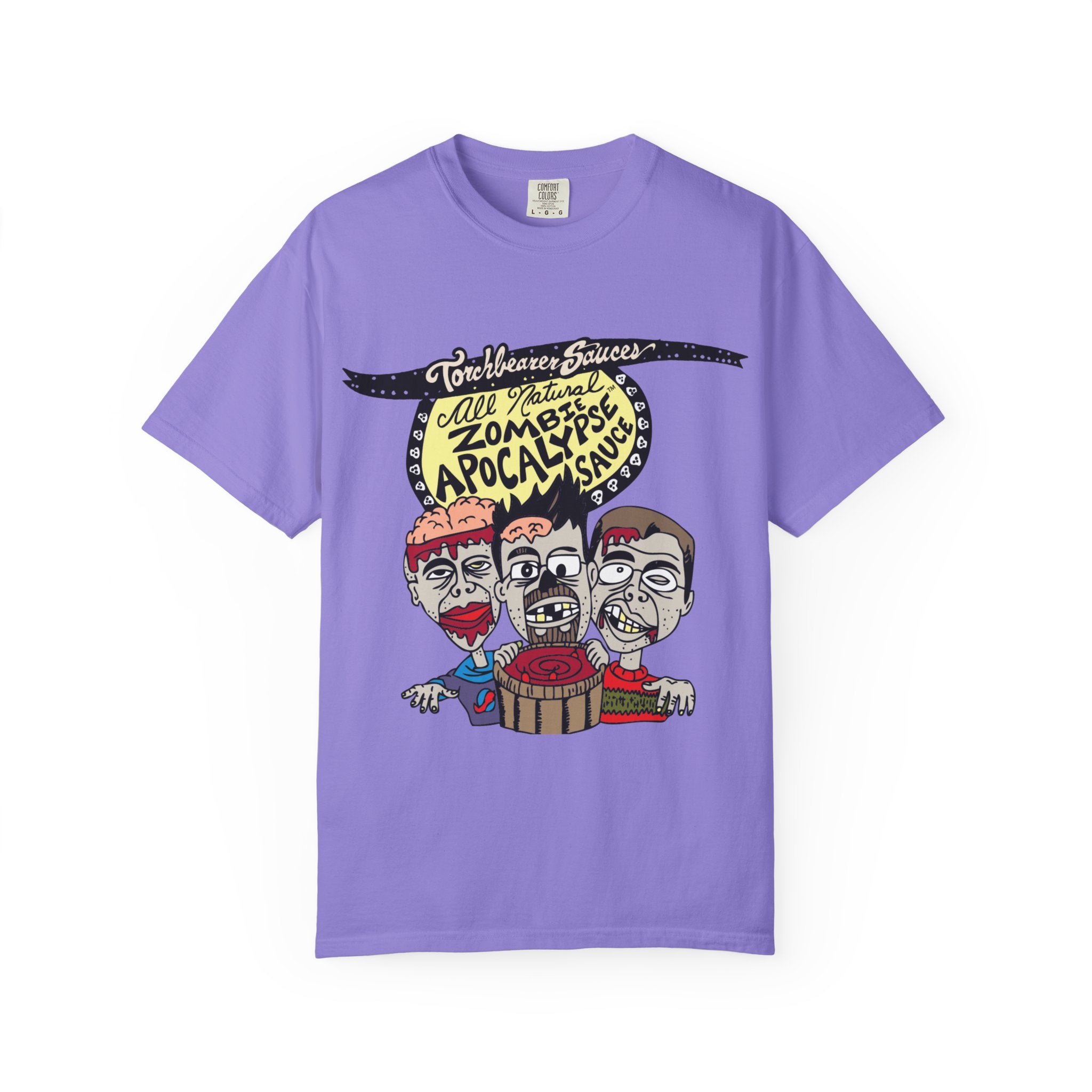 torchbearer-zombie-apocalypse-t-shirt-coton-rouge-unisexe image 8