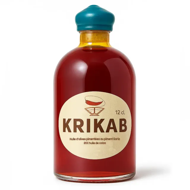 maison-piquante-huile-piment-e-kribab-goria-12cl-fruit-e image 1