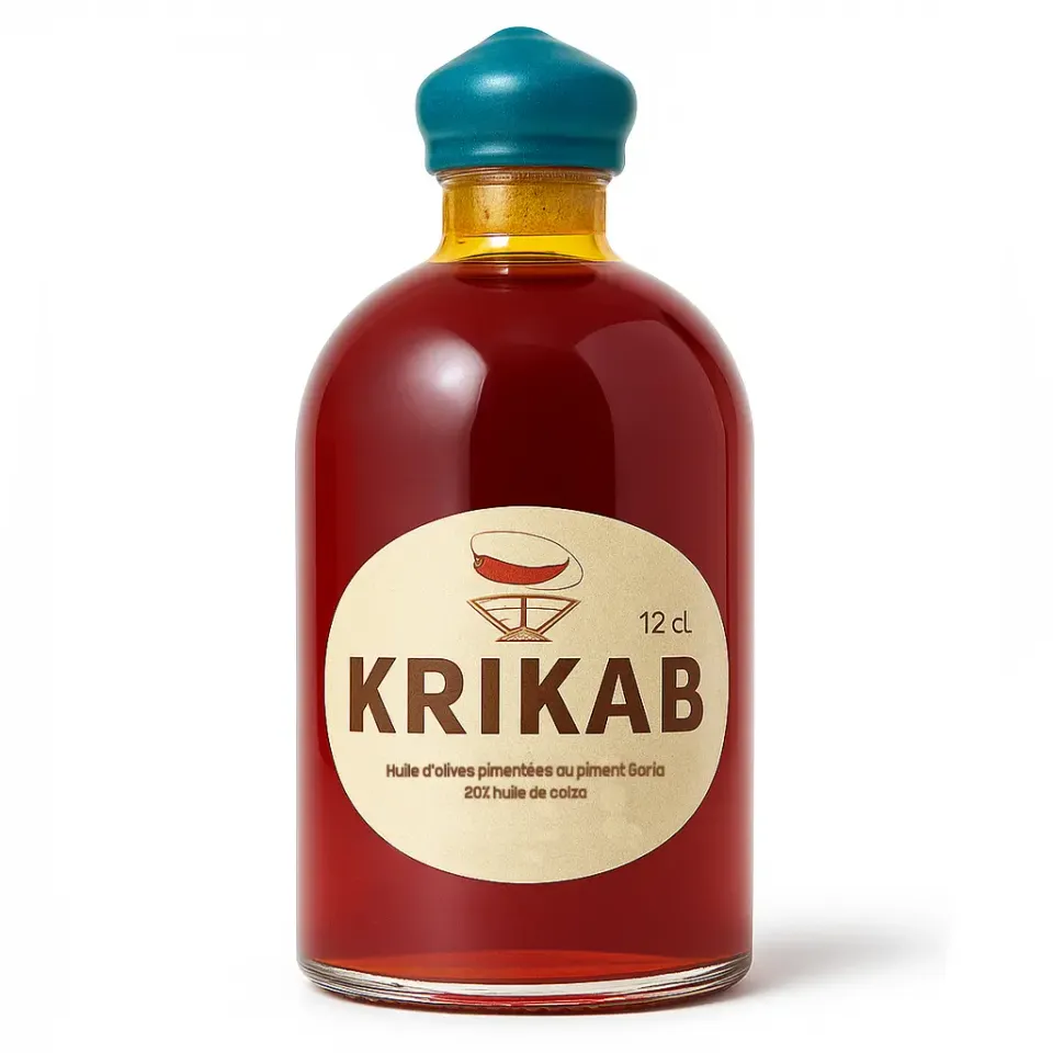 maison-piquante-huile-piment-e-kribab-goria-12cl-fruit-e image 1