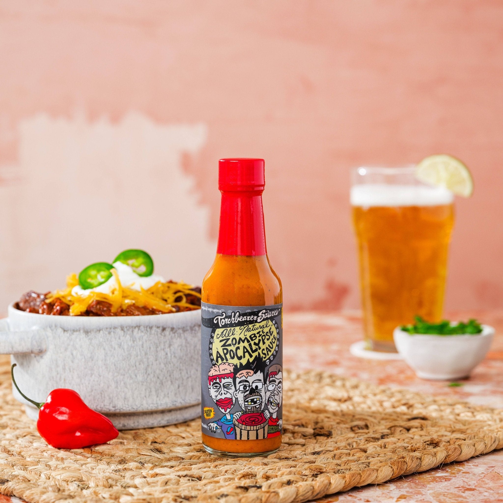 torchbearer-zombie-apocalypse-sauce-piquante-ghost-pepper-5oz image 2