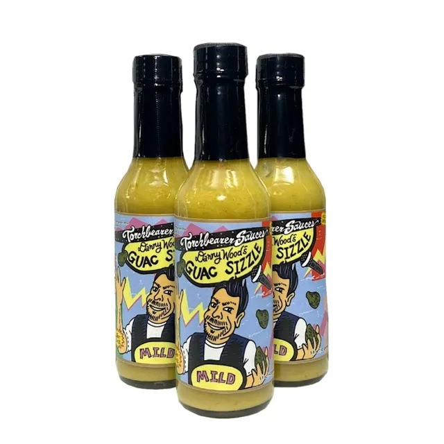 danny-wood-guac-sizzle-sauce-avocat-lot-3-bouteilles image 1