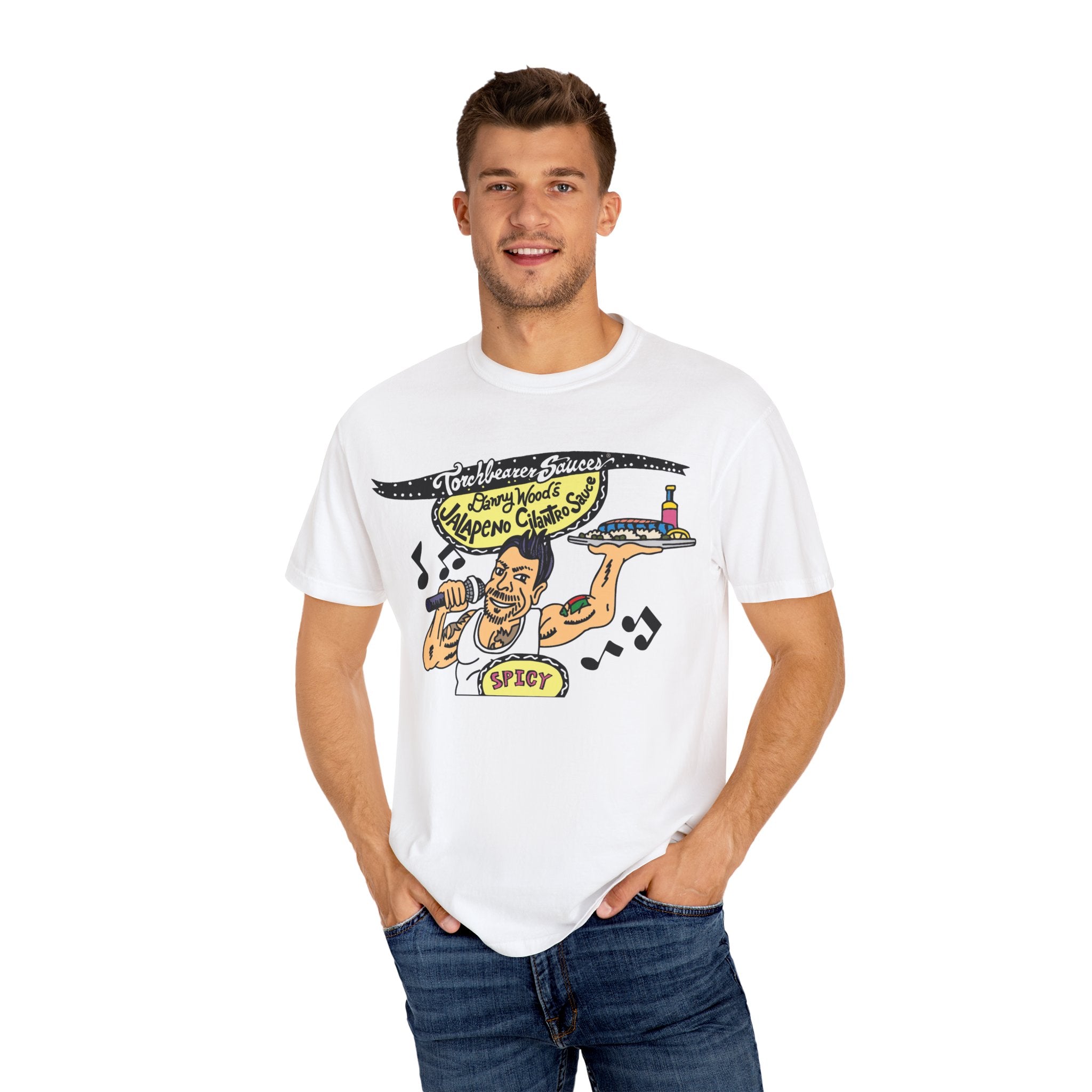 torchbearer-danny-wood-jalapeno-cilantro-t-shirt-noir-l image 2