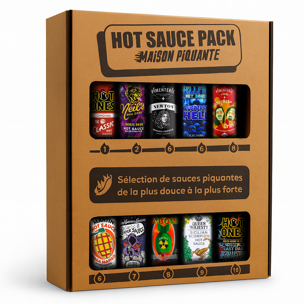 maison-piquante-lord-of-hot-ones-coffret-10-sauces-piquantes image 2
