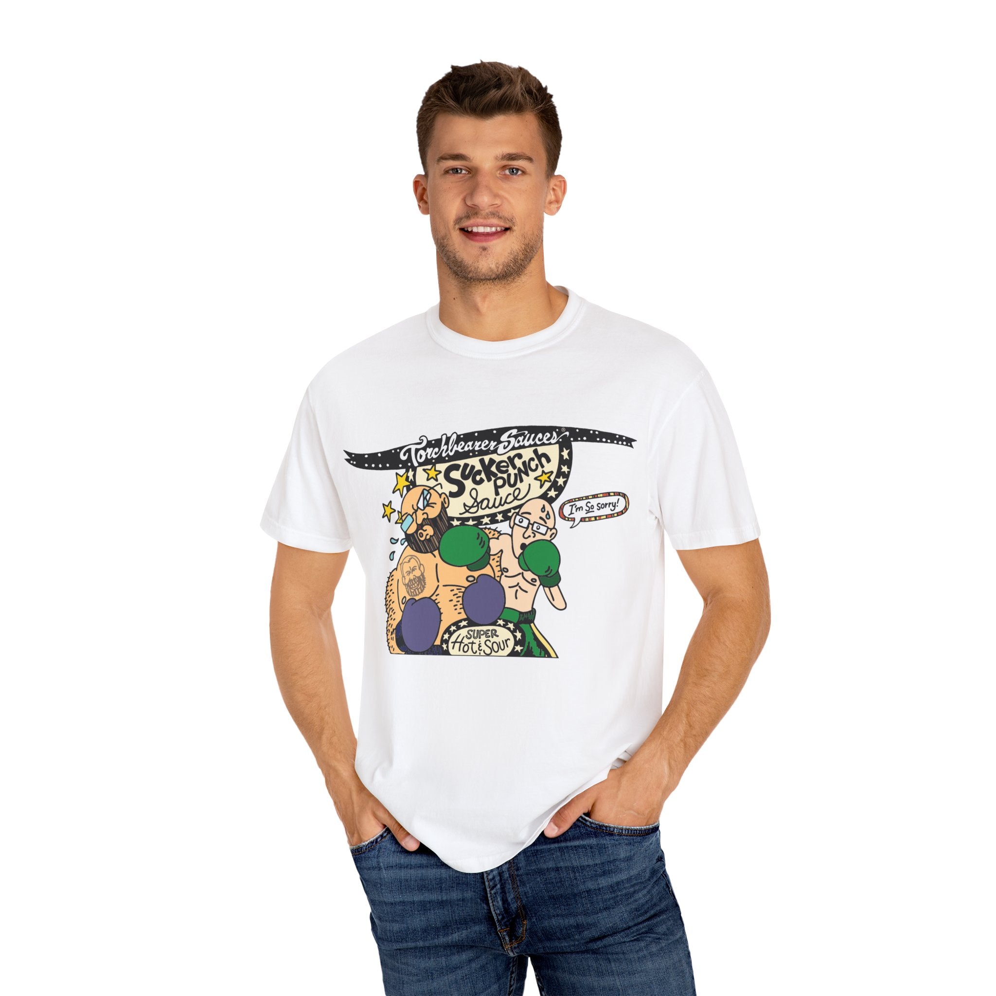 torchbearer-sucker-punch-t-shirt-coton-rouge-unisexe image 2