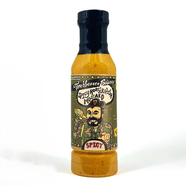 torchbearer-spicy-horseradish-mustard-moutarde-piquante-raifort-355-ml image 1