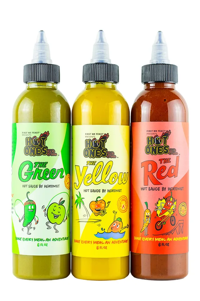 hot-ones-jr-trio-pack-3-sauces-douces-enfants-sans-sucre image 1