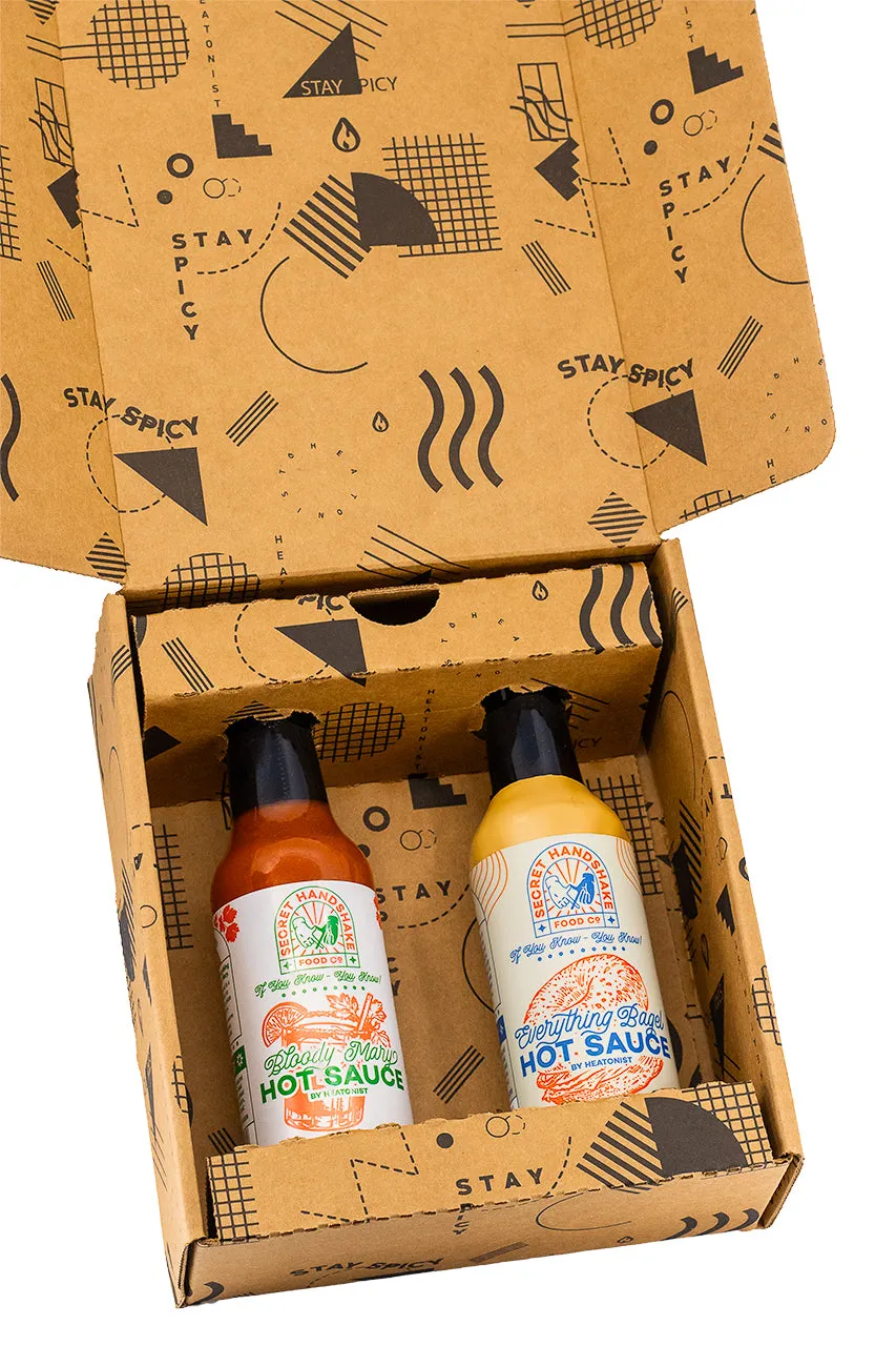 heatonist-secret-handshake-duo-sauce-piquante-bagel-bloody-mary image 1