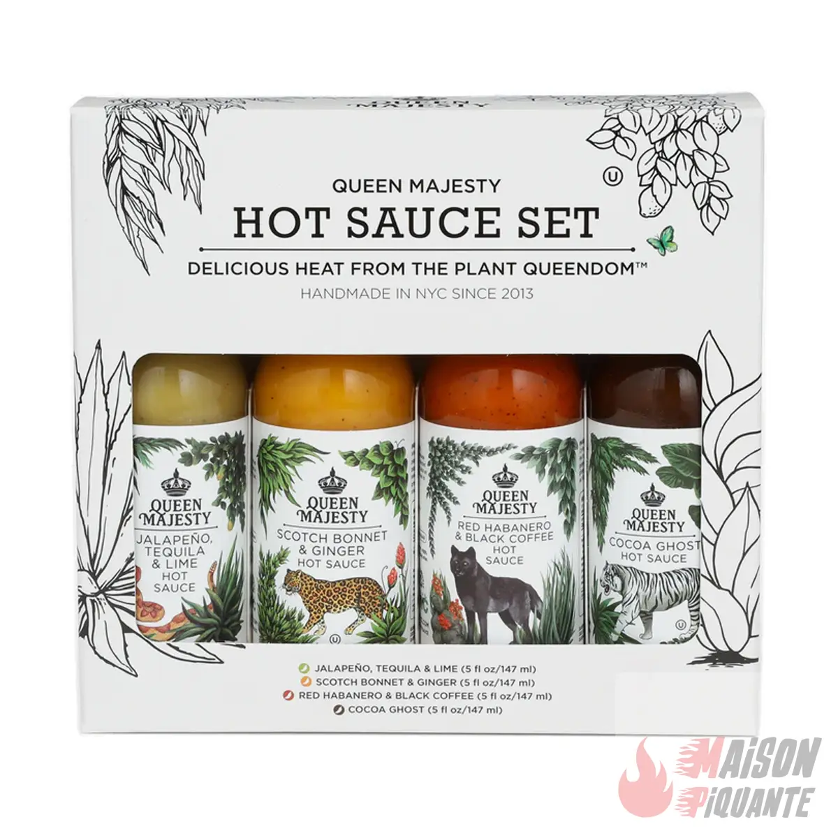 queen-majesty-coffret-sauce-piquante-4x148ml image 2