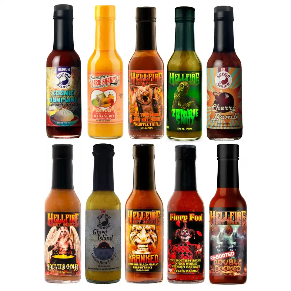 pack-xtreme-10-sauces-piquantes-coffret-10x150-ml image 1