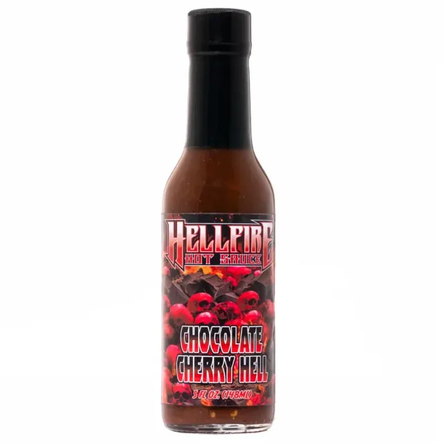 hellfire-chocolate-cherry-sauce-chocolat-cerise-150-ml image 1