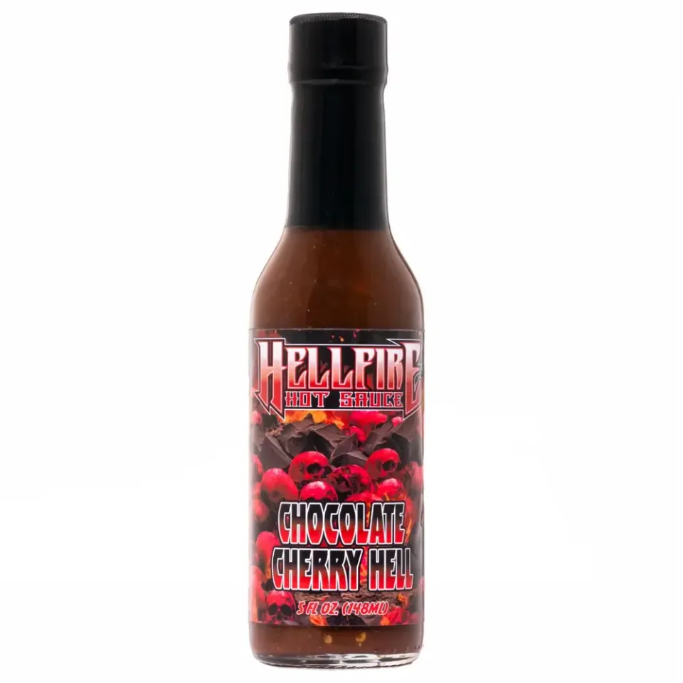 hellfire-chocolate-cherry-sauce-chocolat-cerise-150-ml image 1
