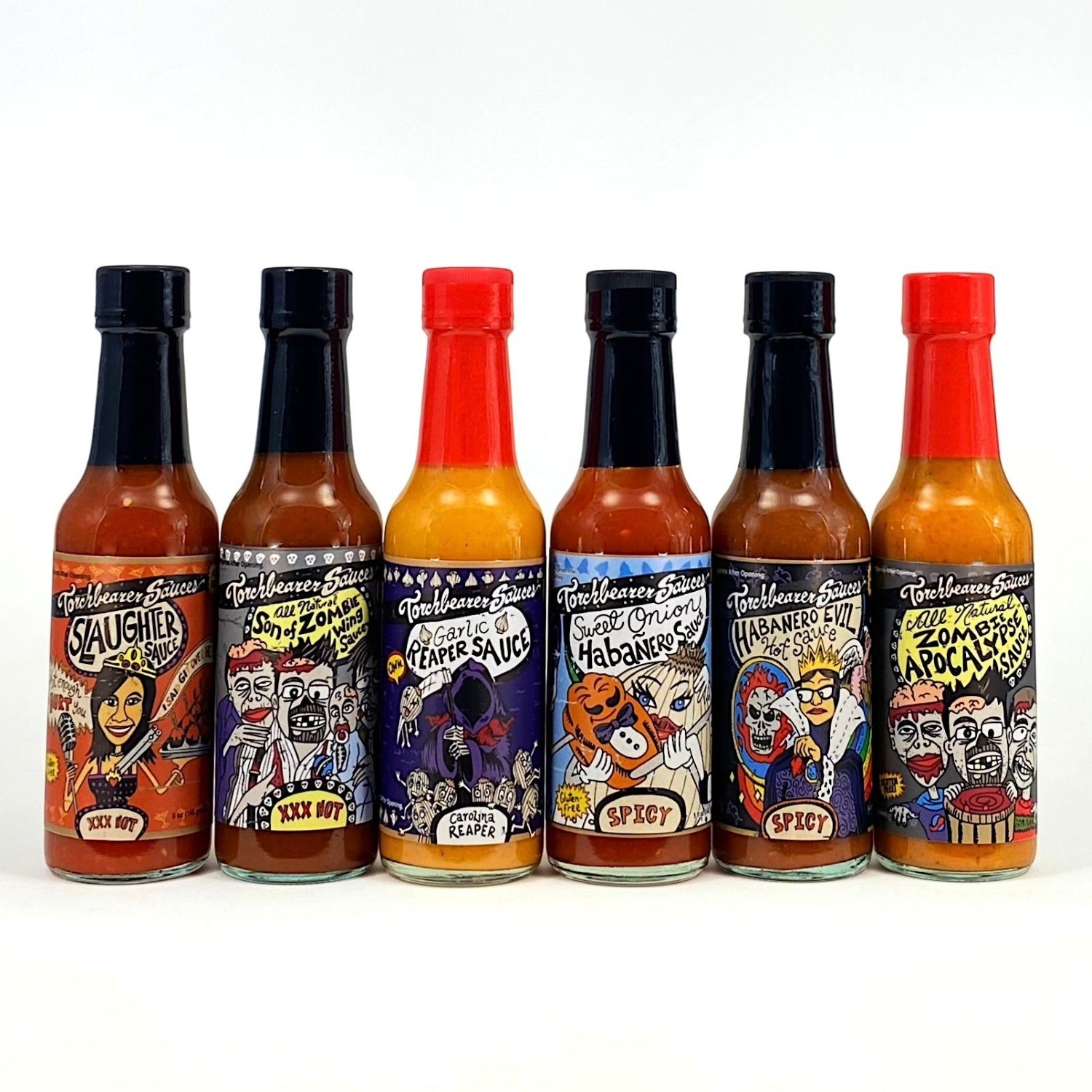 torchbearer-mixed-coffret-6-sauces-piquantes-5-oz-fort image 1