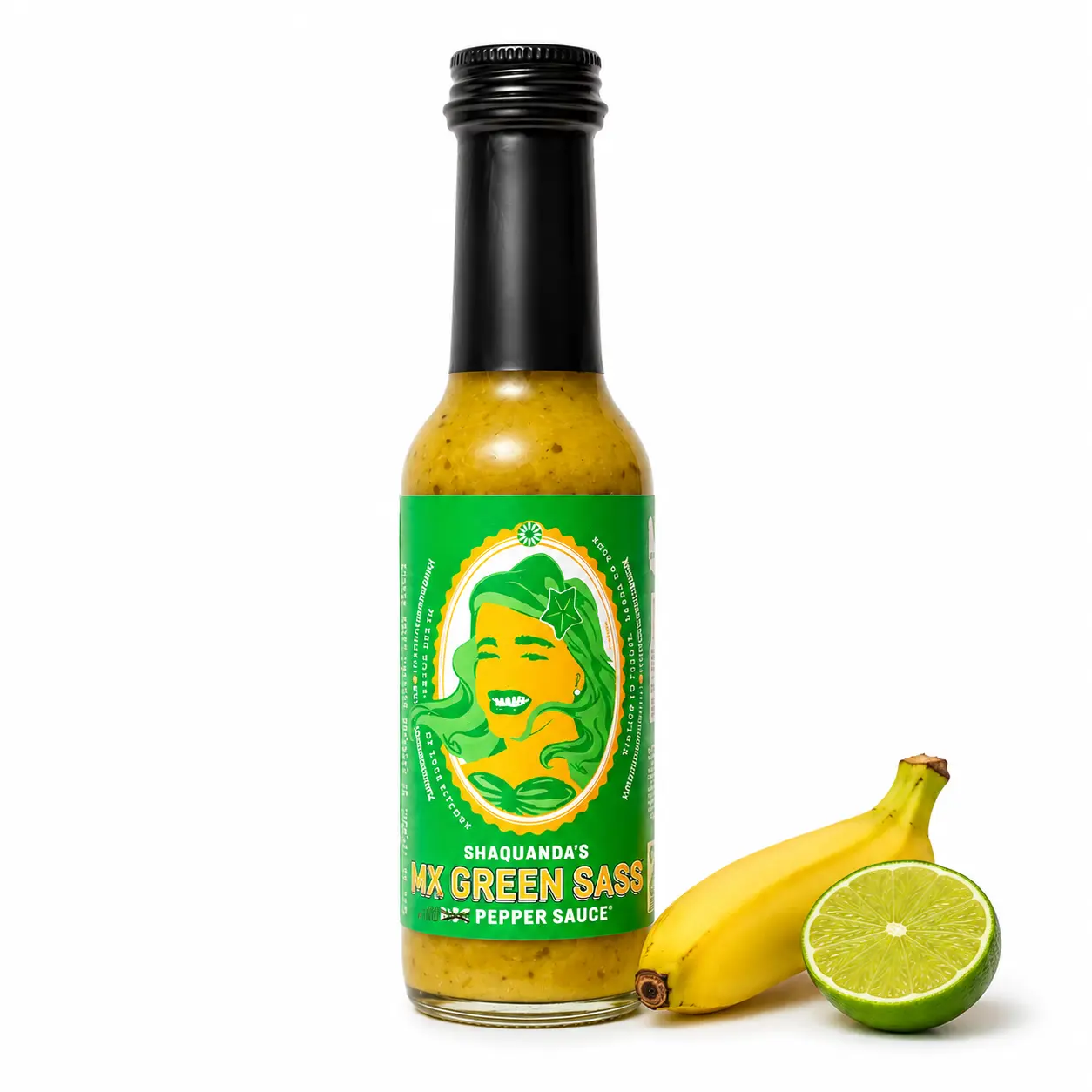 shaquanda-s-mx-green-sass-sauce-verte-banane-citron-148-ml image 1