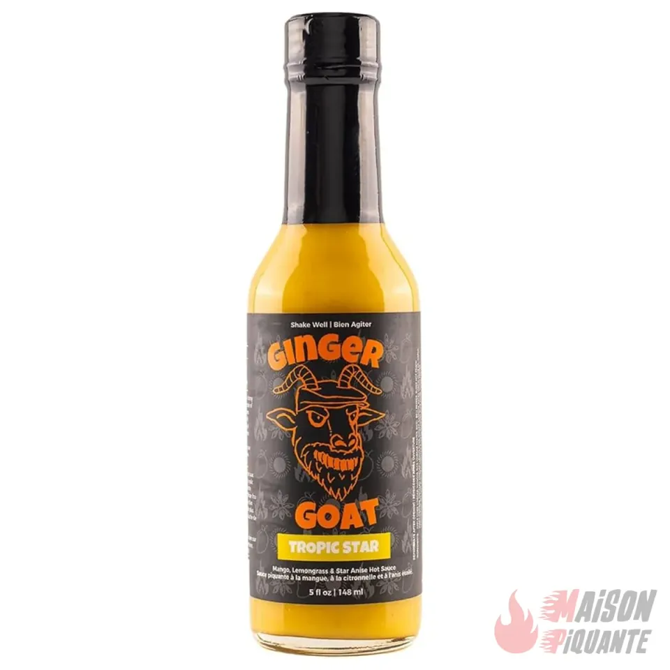 ginger-goat-tropic-star-sauce-piquante-mangue-citronnelle-148ml image 1