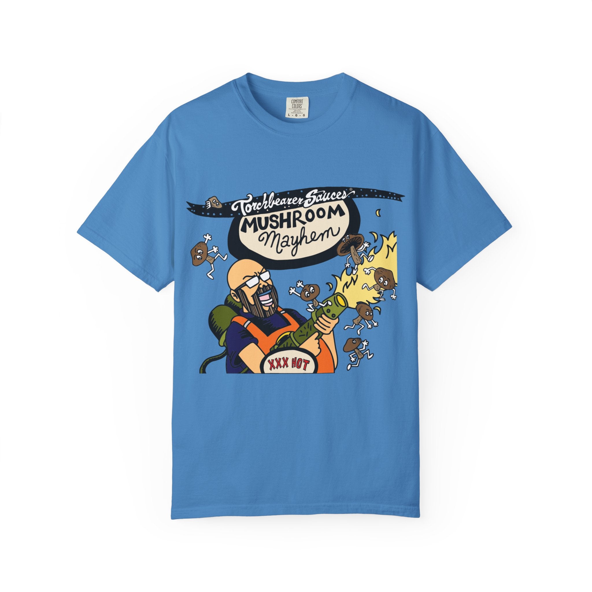 torchbearer-mushroom-mayhem-t-shirt-rouge-coton image 8