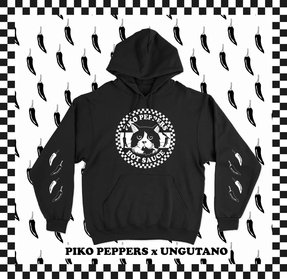 piko-peppers-sweat-capuche-noir-champion-m-l-xl image 1