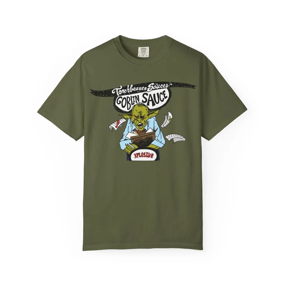 torchbearer-goblin-sauce-t-shirt-noir-coton-taille-l image 1