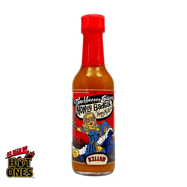 torchbearer-honey-badger-sauce-miel-moutarde-piquante-5-oz image 1