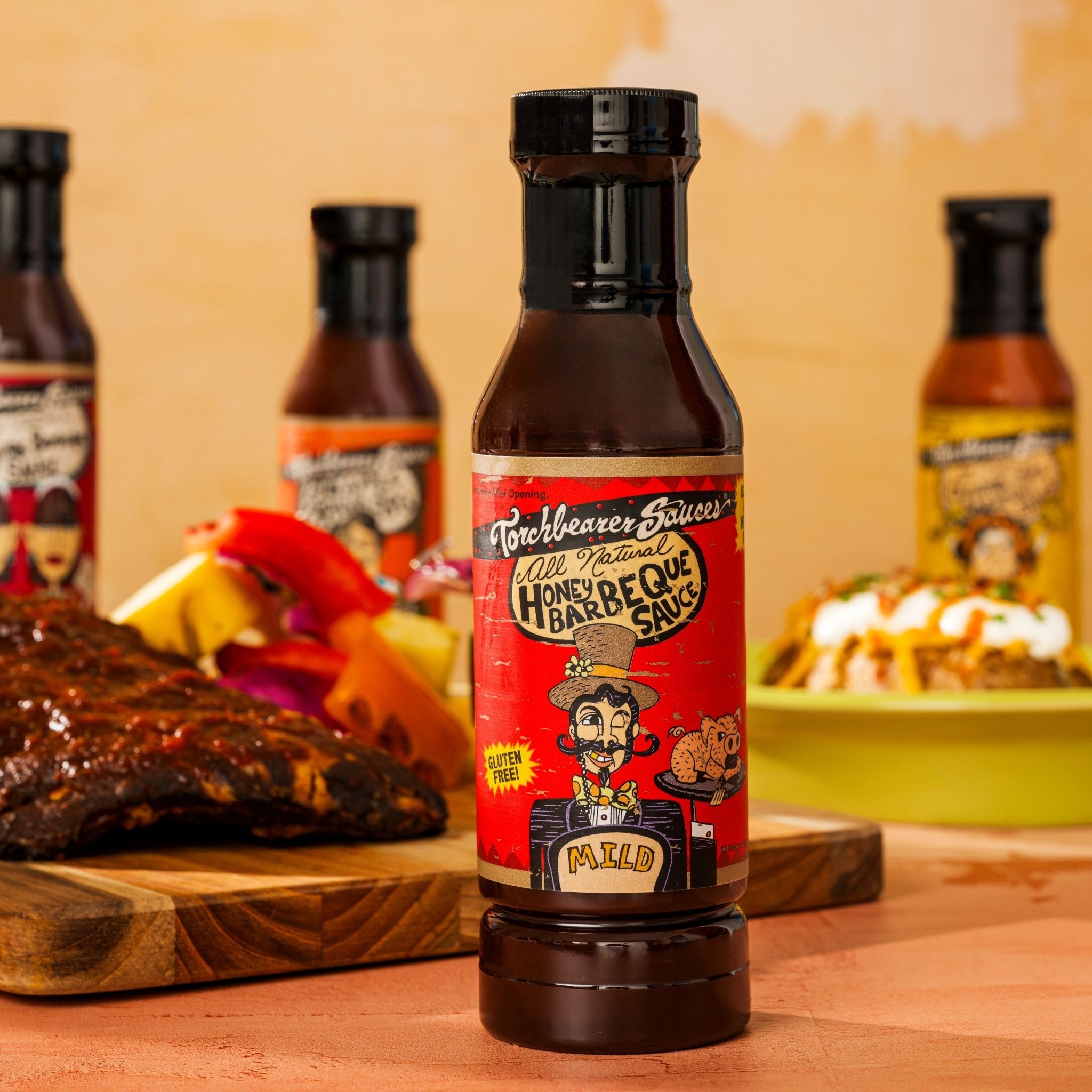 torchbearer-honey-bbq-sauce-barbecue-miel-douce-12-oz image 2