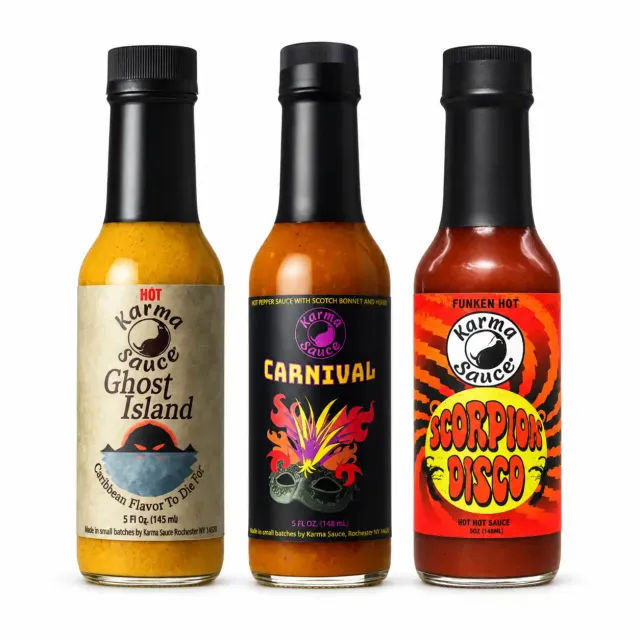 maison-piquante-coffret-karma-3-sauces-piquantes-extr-mes image 1