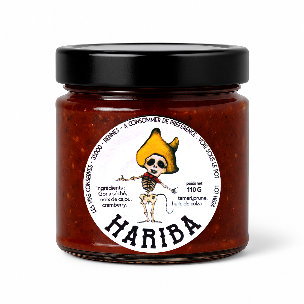hariba-chili-crisp-goria-condiment-110-g-cajou-cranberry image 1