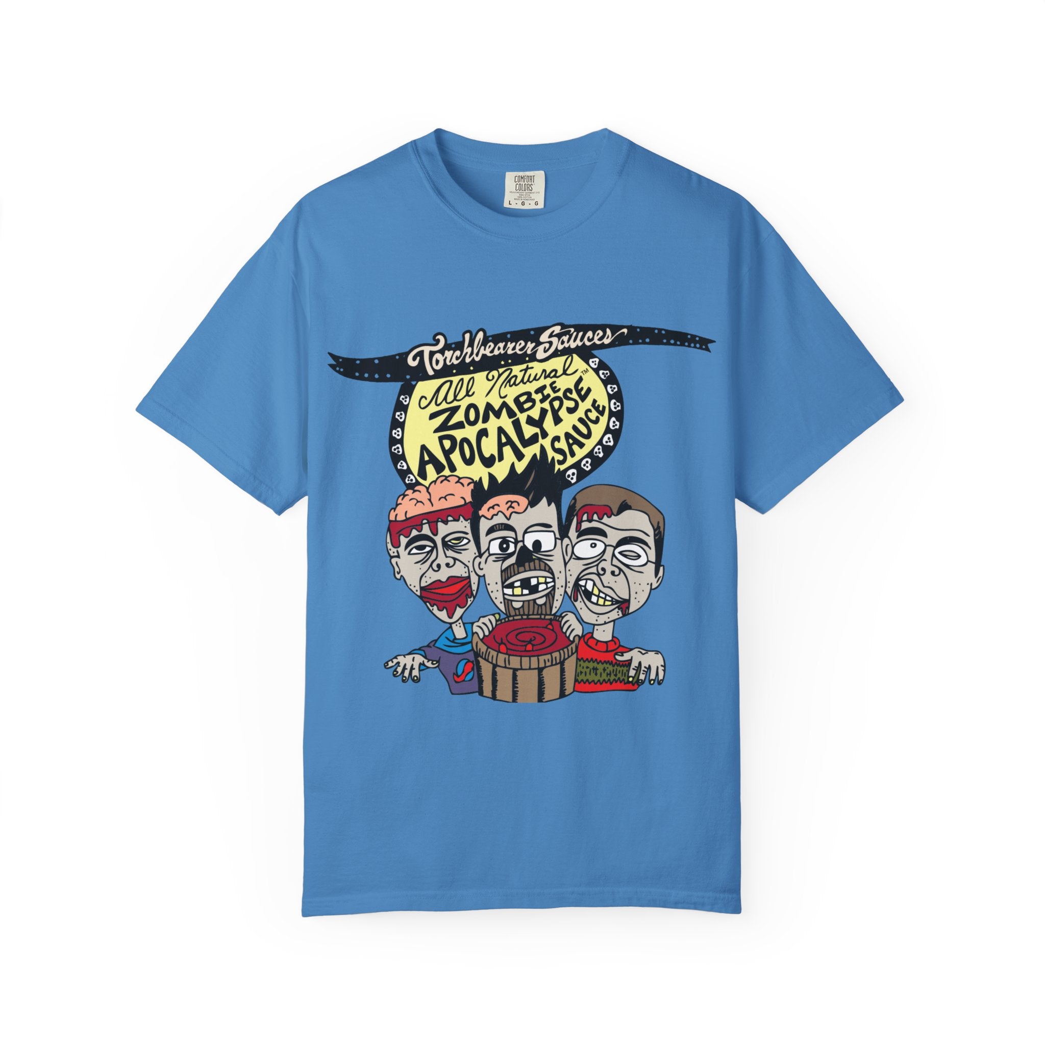 torchbearer-zombie-apocalypse-t-shirt-coton-rouge-unisexe image 7