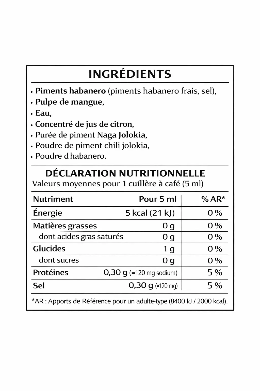 maison-piquante-sauce-da-bomb-ghost-pepper-mangue-120g image 3