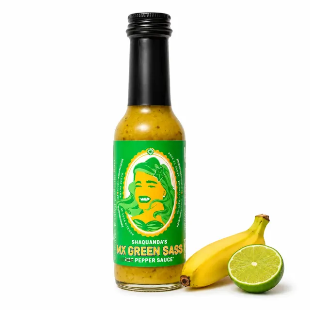 shaquanda-s-mx-green-sass-sauce-verte-banane-citron-148-ml image 1